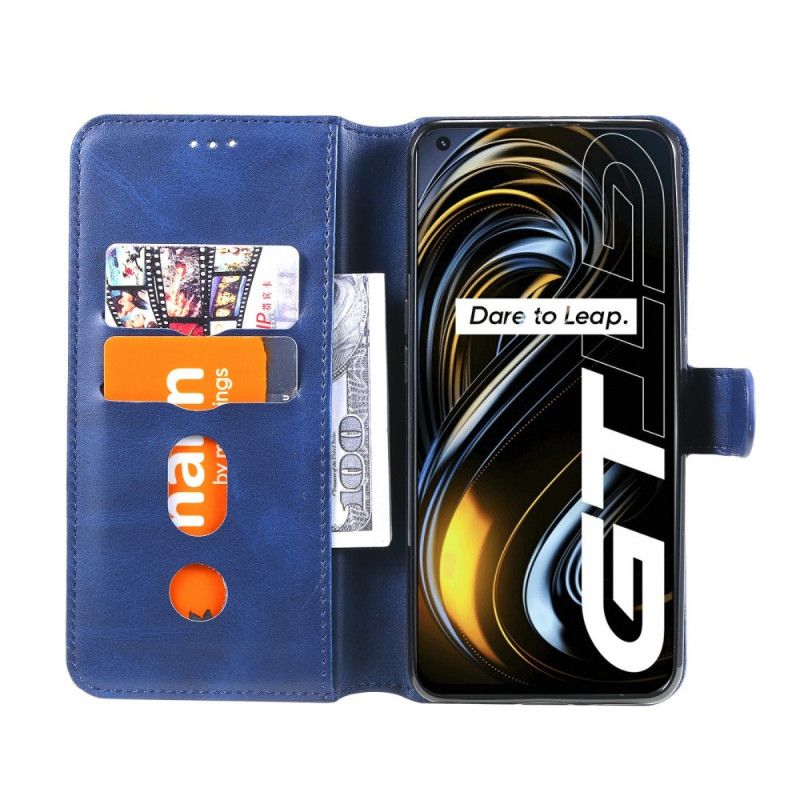 Flip Cover Realme GT 5G Lædereffekt