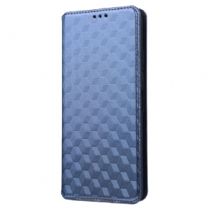 Cover Vivo Y22s Flip Cover 3d Tekstur