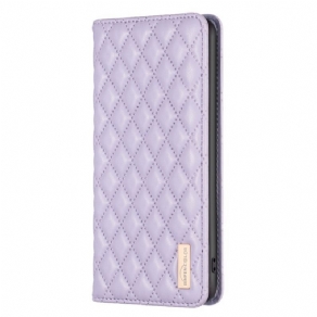 Cover Vivo Y22s Flip Cover Quiltet Binfen Farve