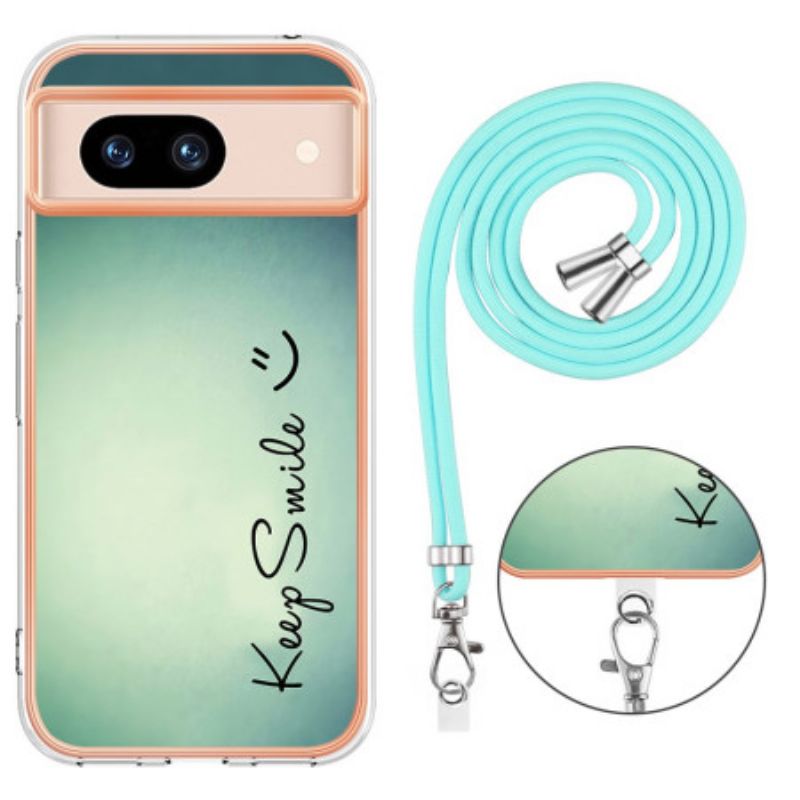 Cover Google Pixel 8a Telefon Etui Til Cordon Keep Smile