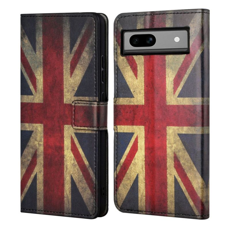 Flip Cover Google Pixel 8a Engelsk Flag