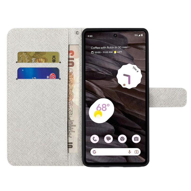 Flip Cover Google Pixel 8a Strap-on Guldsmede