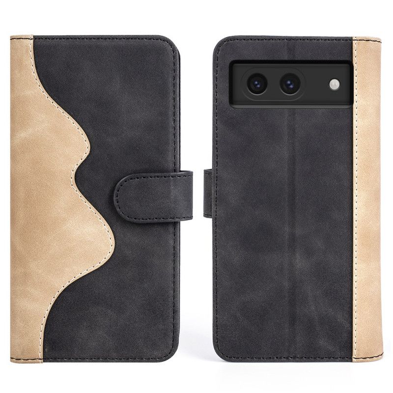 Flip Cover Google Pixel 8a Tofarvet Design