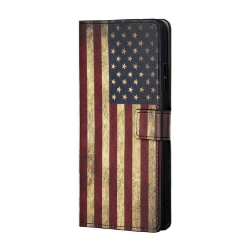 Flip Cover Til Google Pixel 8a Amerikansk Flag