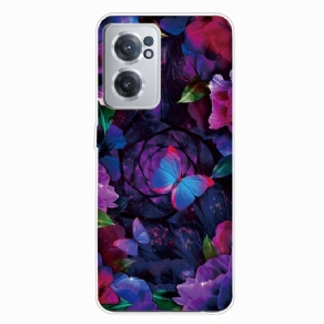 Cover OnePlus Nord CE 2 5G Brusende Sommerfugl