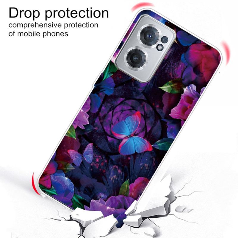 Cover OnePlus Nord CE 2 5G Brusende Sommerfugl