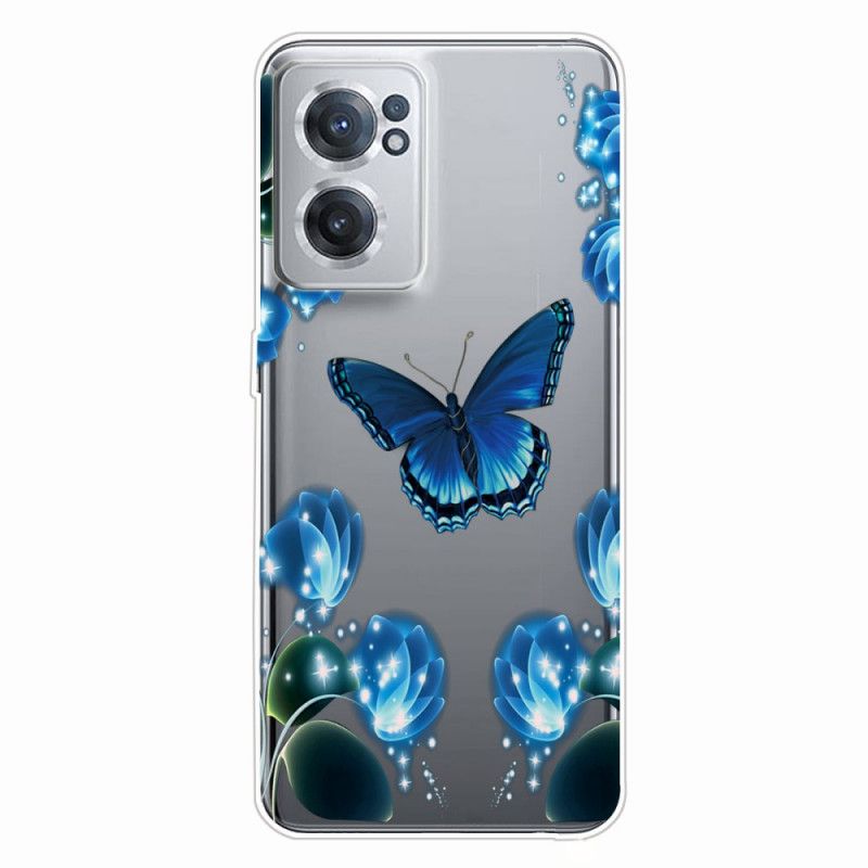 Cover OnePlus Nord CE 2 5G Leder Sommerfugl