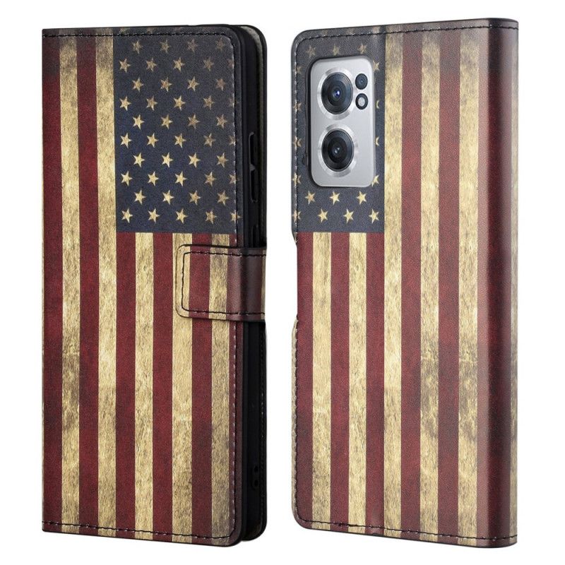 Flip Cover OnePlus Nord CE 2 5G Amerikansk Flag