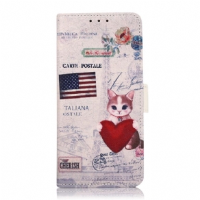 Flip Cover OnePlus Nord CE 2 5G Amerikansk Kat