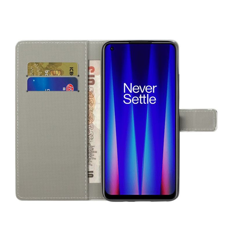 Flip Cover OnePlus Nord CE 2 5G Blomster Og Sommerfugle