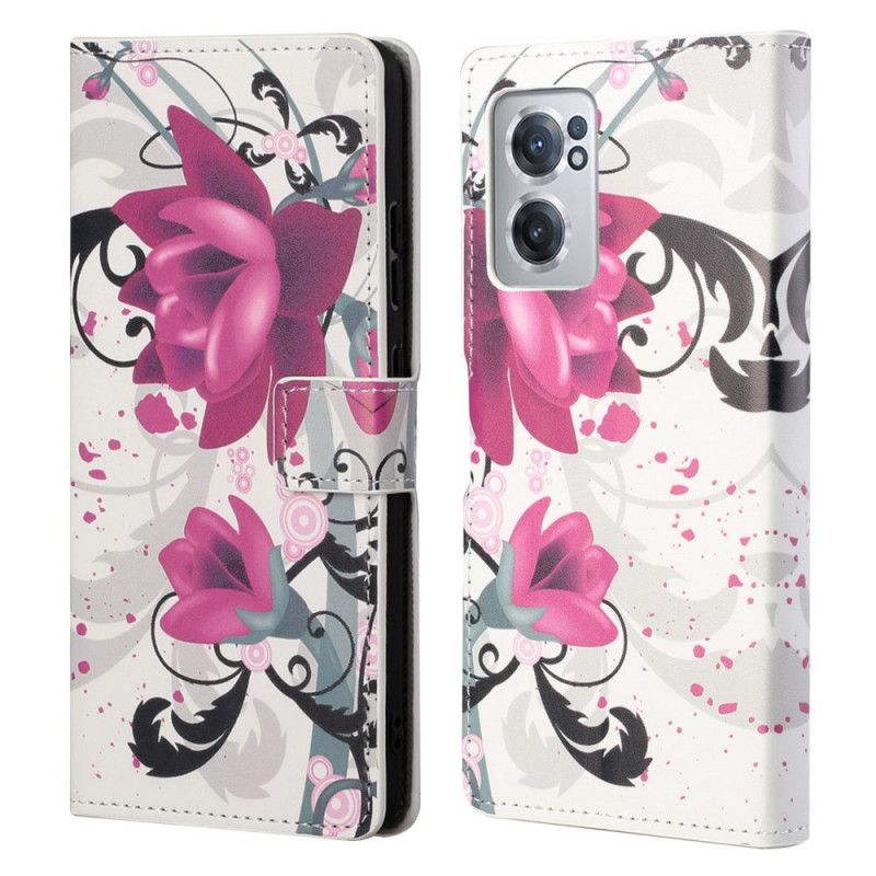 Flip Cover OnePlus Nord CE 2 5G Blomstrende