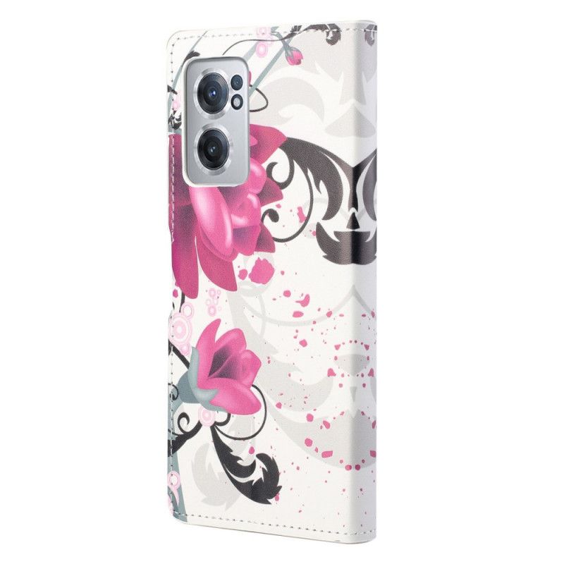 Flip Cover OnePlus Nord CE 2 5G Blomstrende