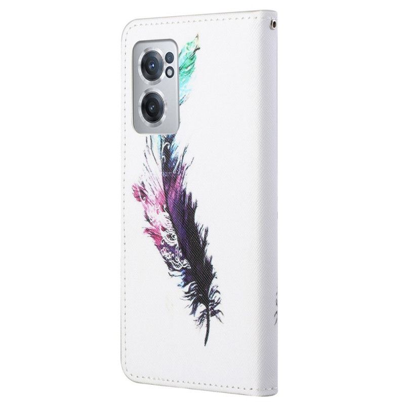 Flip Cover OnePlus Nord CE 2 5G Flerfarvet Fjer