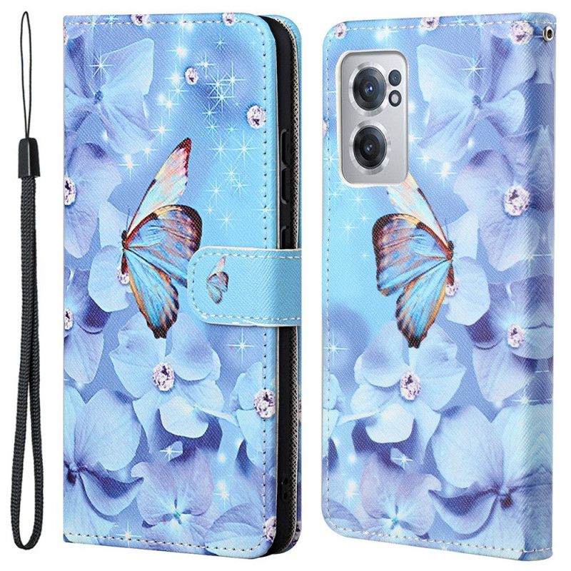 Flip Cover OnePlus Nord CE 2 5G Himmelsommerfugl