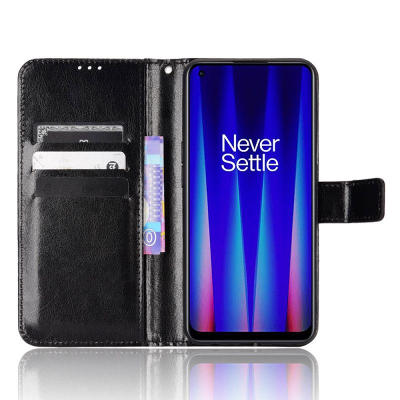 Flip Cover OnePlus Nord CE 2 5G Med Snor Klassisk Imiteret Læderrem