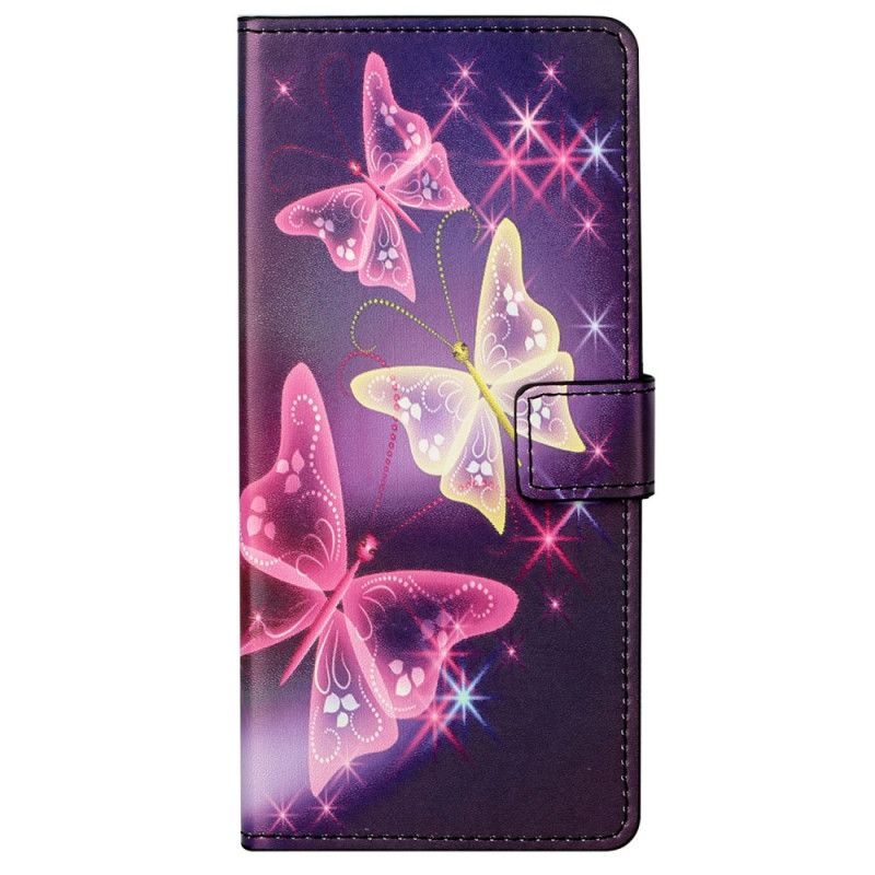 Flip Cover OnePlus Nord CE 2 5G Neonsommerfugle