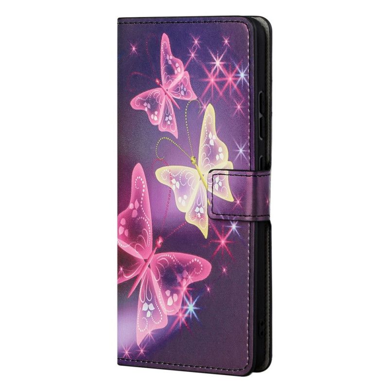 Flip Cover OnePlus Nord CE 2 5G Neonsommerfugle