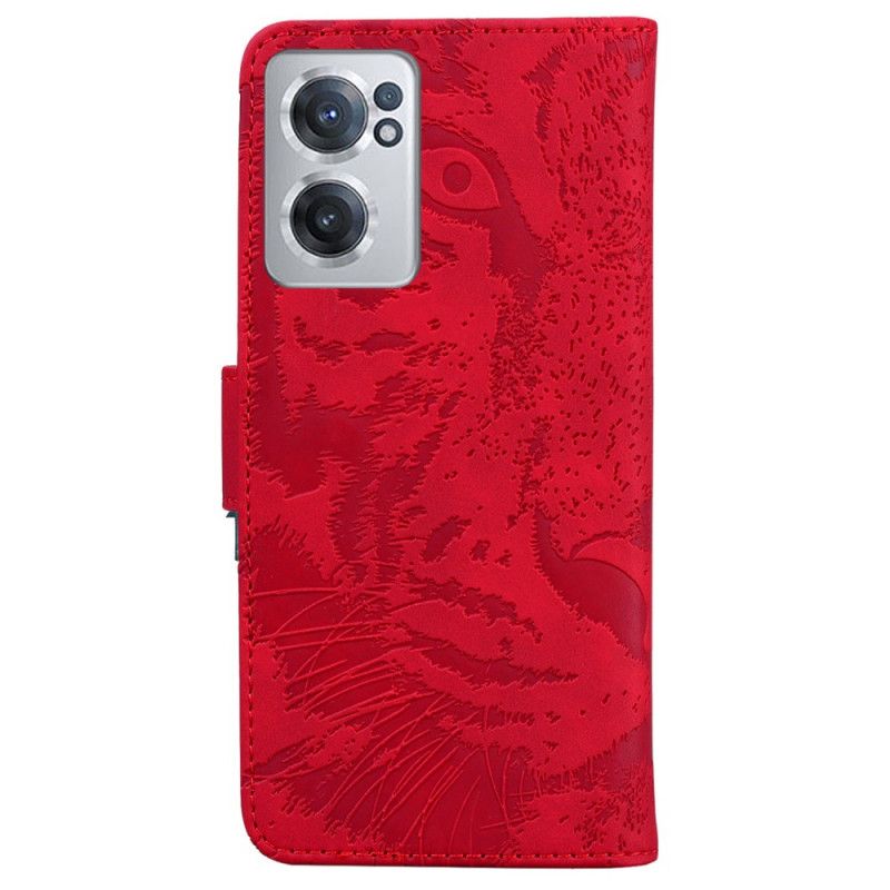 Læder Cover OnePlus Nord CE 2 5G Kamoufleret Tiger