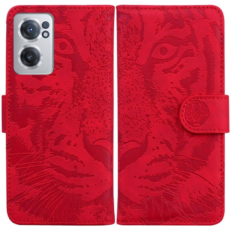 Læder Cover OnePlus Nord CE 2 5G Kamoufleret Tiger