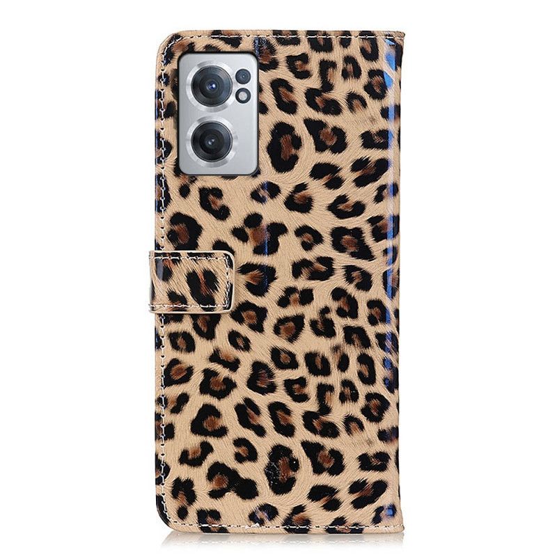 Læder Cover OnePlus Nord CE 2 5G Leopard Imiteret Læder