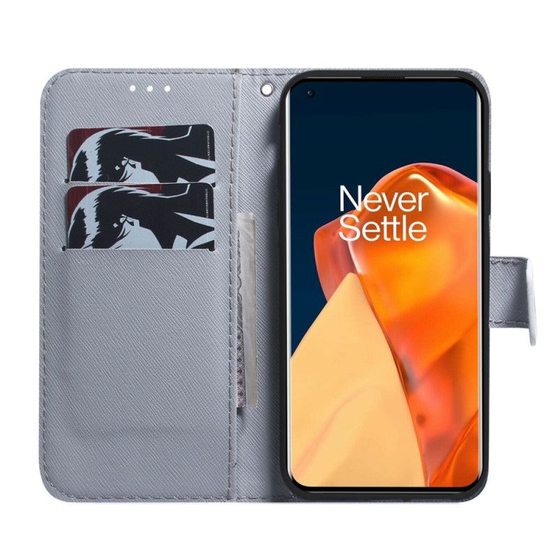 Læder Cover OnePlus Nord CE 2 5G Midnatsløve