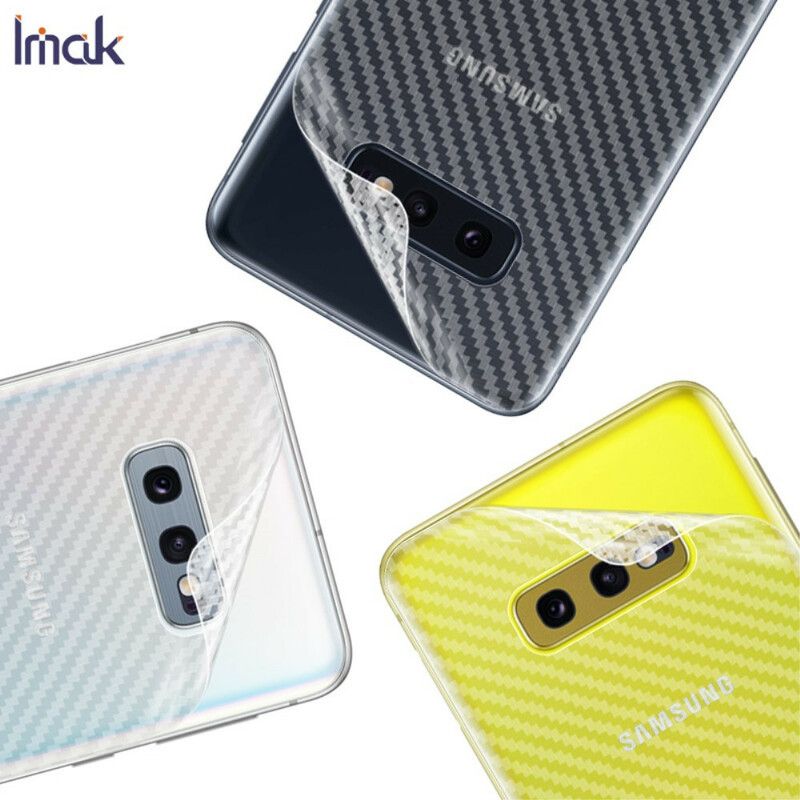 Bagbeskyttelsesfilm Til Samsung Galaxy S10E Carbon Style Imak