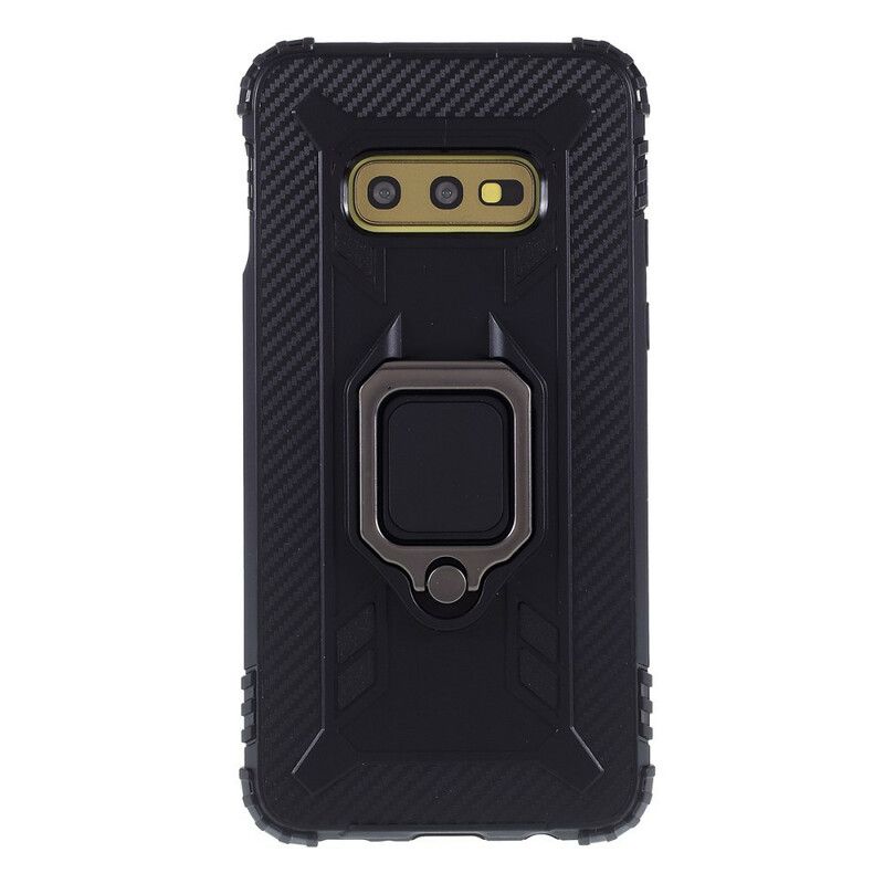 Cover Samsung Galaxy S10e Ring Og Kulfiber