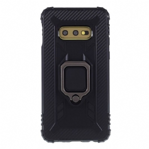 Cover Samsung Galaxy S10e Ring Og Kulfiber