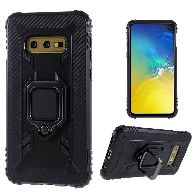 Cover Samsung Galaxy S10e Ring Og Kulfiber