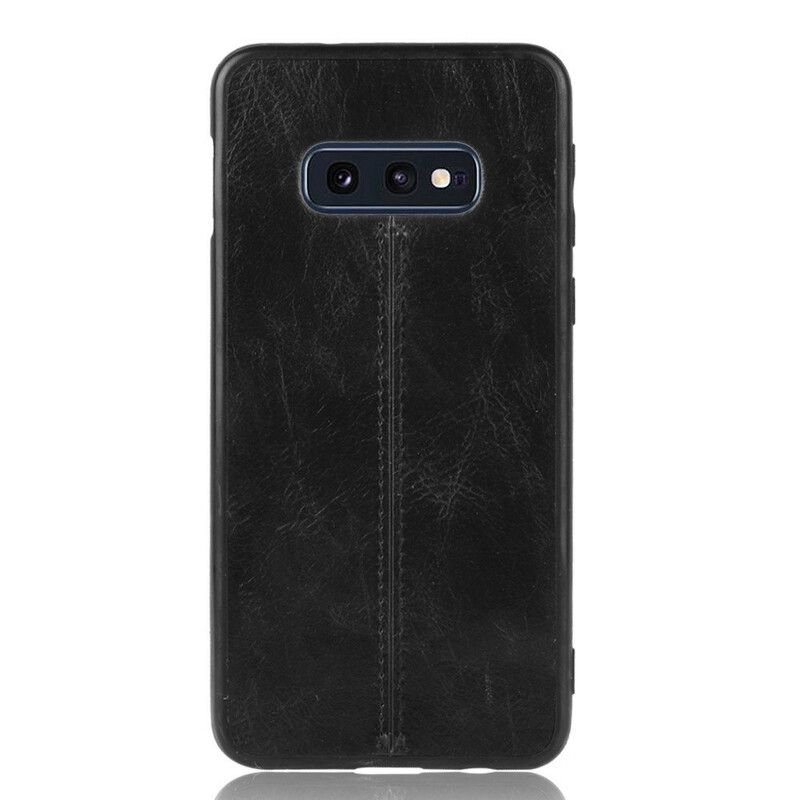 Cover Samsung Galaxy S10e Søm Lædereffekt