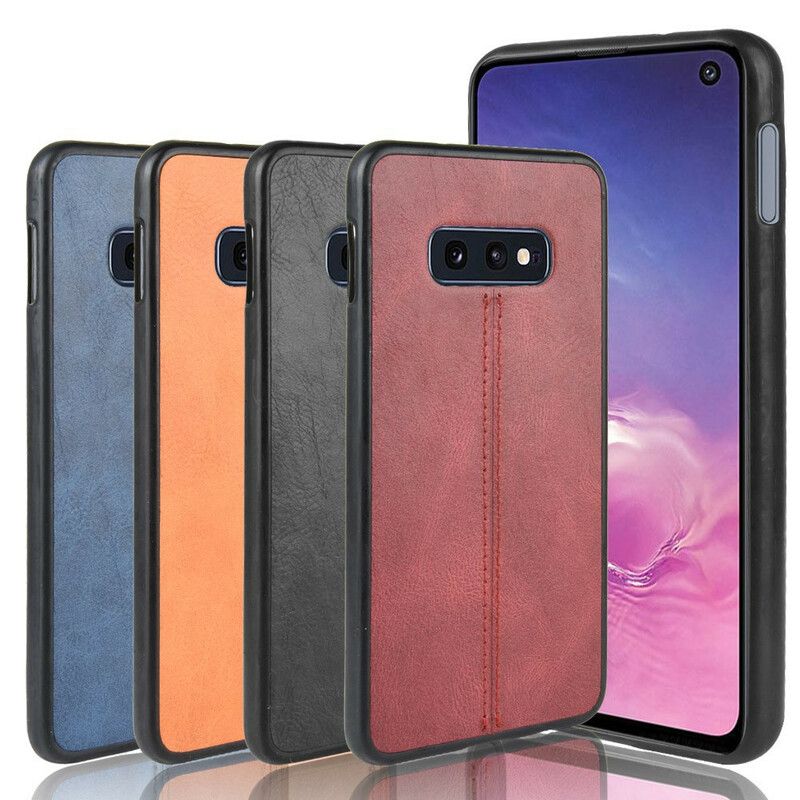 Cover Samsung Galaxy S10e Søm Lædereffekt