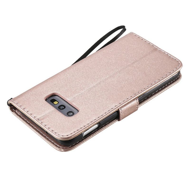 Flip Cover Samsung Galaxy S10e Med Snor Kat Og Bi Med Rem