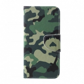 Flip Cover Samsung Galaxy S10e Militær Camouflage