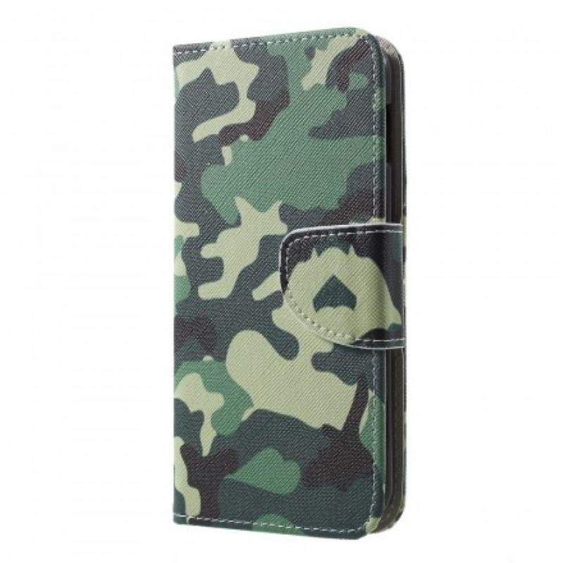 Flip Cover Samsung Galaxy S10e Militær Camouflage