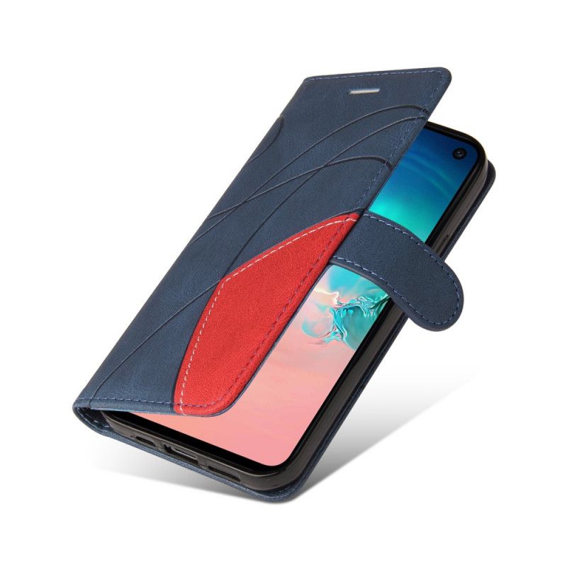 Flip Cover Samsung Galaxy S10e Signatur Tofarvet Imiteret Læder