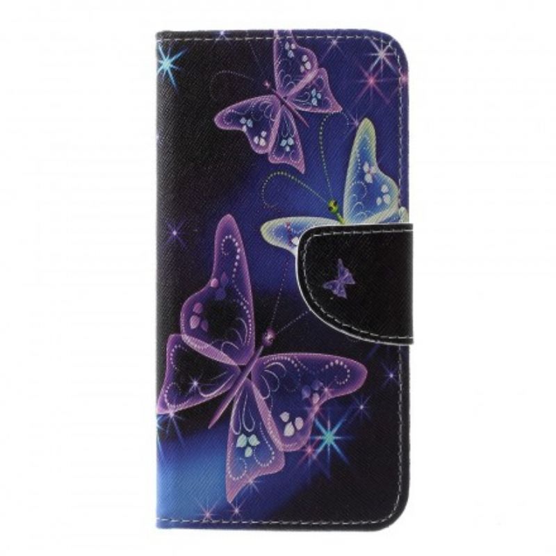 Flip Cover Samsung Galaxy S10e Sommerfugle Og Blomster