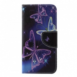 Flip Cover Samsung Galaxy S10e Sommerfugle Og Blomster