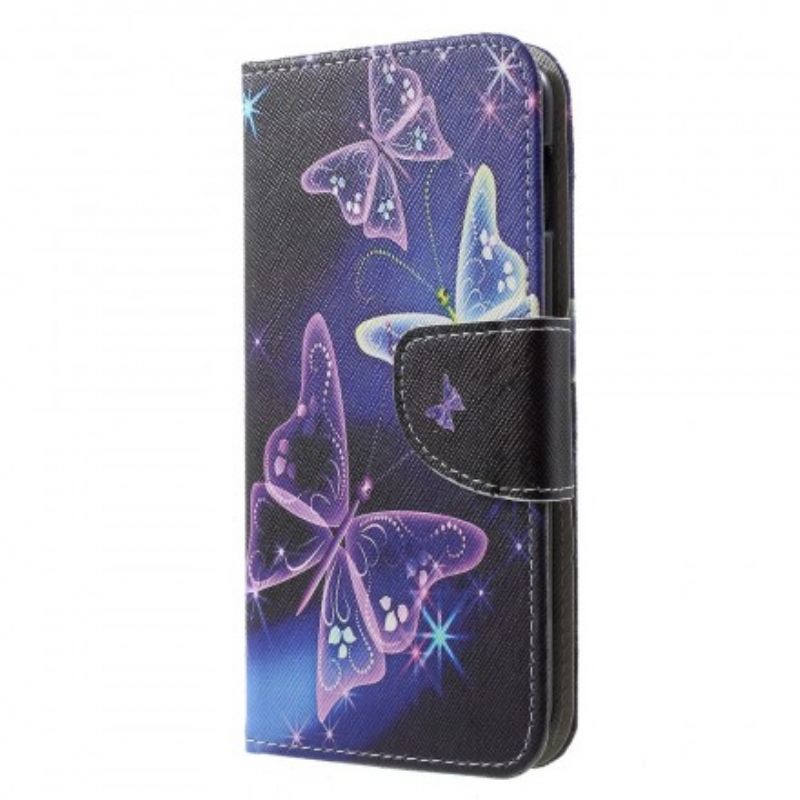 Flip Cover Samsung Galaxy S10e Sommerfugle Og Blomster