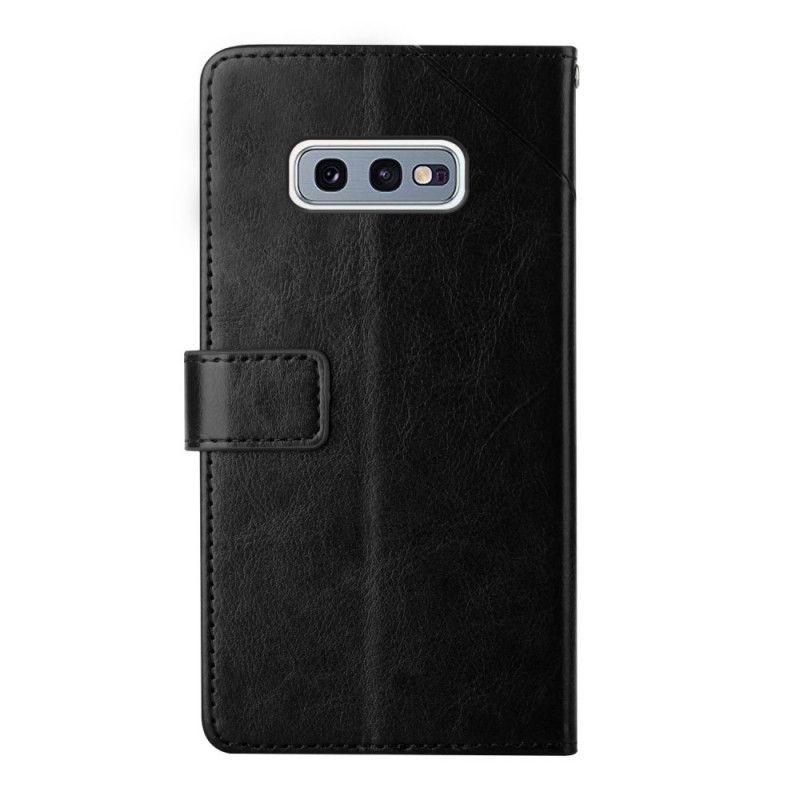 Flip Cover Samsung Galaxy S10e Y Design Geo Læderstil