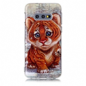 Mobilcover Samsung Galaxy S10e Baby Tiger