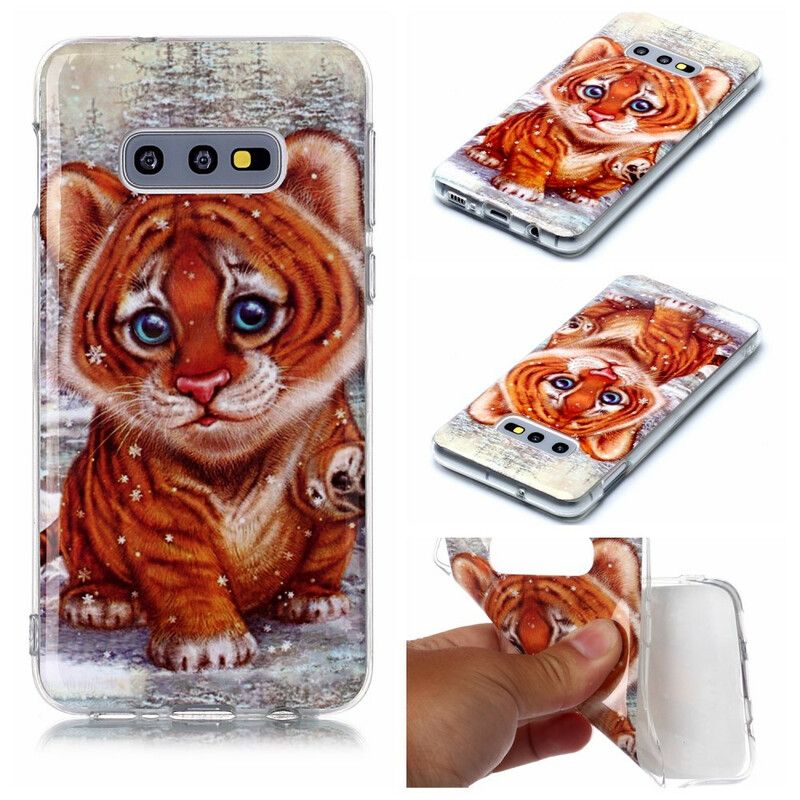 Mobilcover Samsung Galaxy S10e Baby Tiger