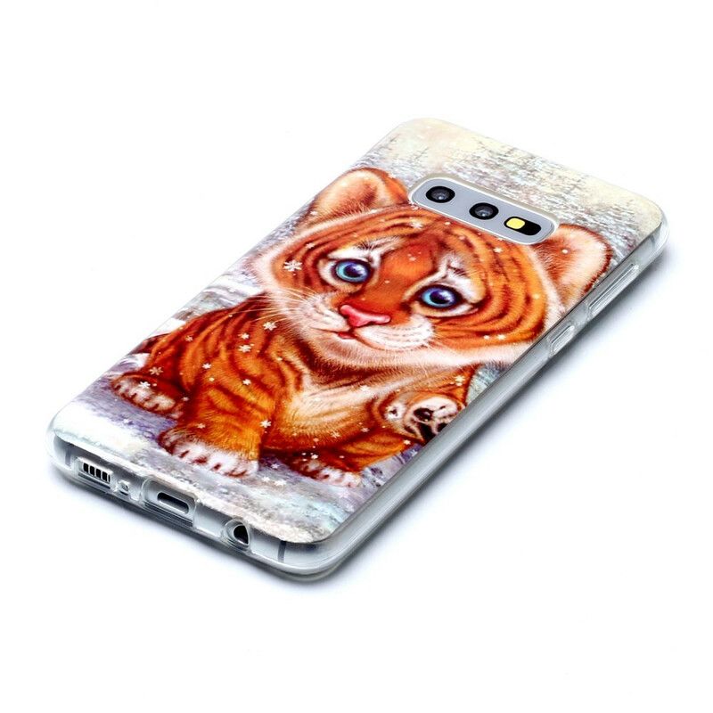 Mobilcover Samsung Galaxy S10e Baby Tiger