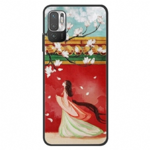 Cover Poco M3 Pro 5G Blomsterkvinde