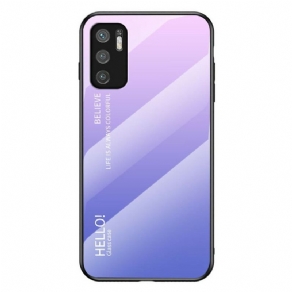 Cover Poco M3 Pro 5G Hærdet Glas Hej