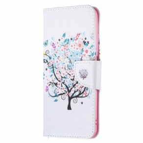 Flip Cover Poco M3 Pro 5G Blomstret Træ