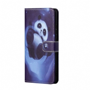 Flip Cover Poco M3 Pro 5G Med Snor Panda Space Med Snor