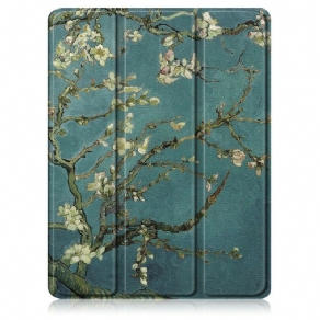 Cover iPad Air (2022) Blomstrende Grene Med Stylusholder