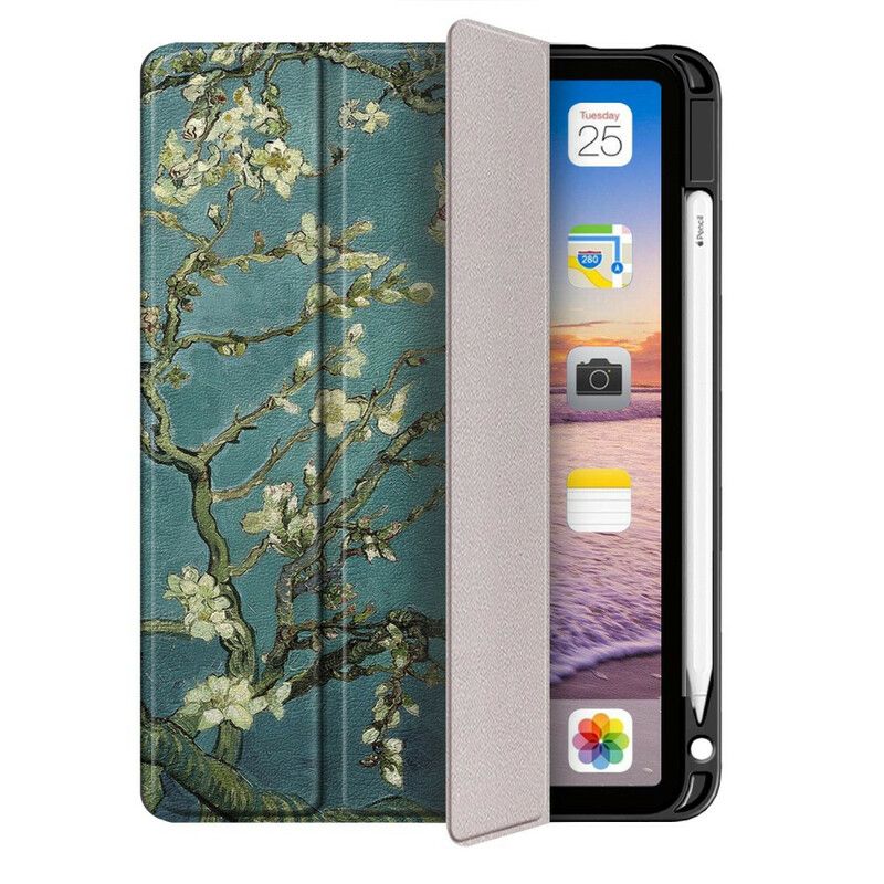 Cover iPad Air (2022) Blomstrende Grene Med Stylusholder