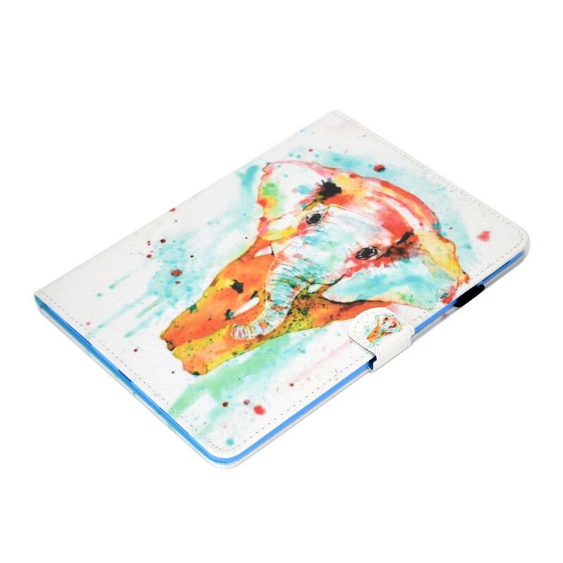 Flip Cover iPad Air (2022) Akvarelelefant