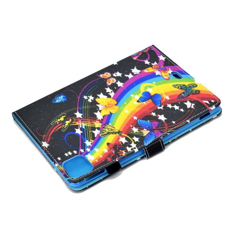 Flip Cover iPad Air (2022) Regnbuesommerfugle